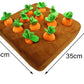 🥕 Carrot Plush Dog Toy – Interactive Pull-Out Carrot Patch Mat for Playful Pups