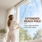 🏡 Telescopic Window Cleaner – 110cm Extendable Handle & Rotating Scrubber