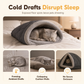 🐱 Cozy Plush Cat Sleeping Bag – Thick Warm Cave Bed for Winter