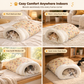 🐱 Cozy Plush Cat Sleeping Bag – Thick Warm Cave Bed for Winter
